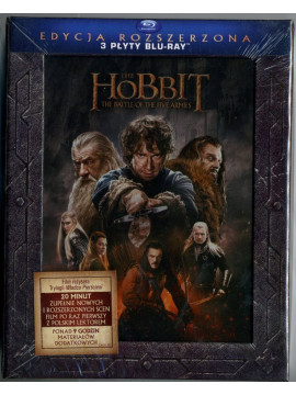 Хоббит: Битва пяти воинств. (Режиссерская версия, 3 Blu-ray) 